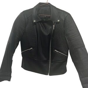 Motorcycle Jacket with Silver Accents